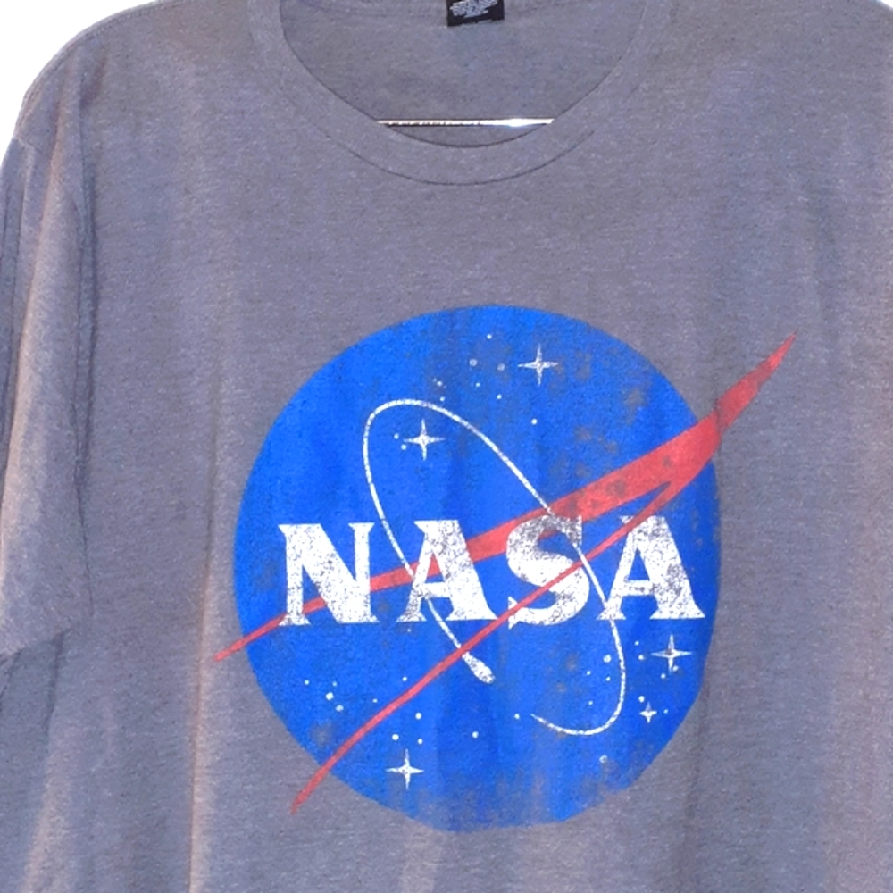 Mens NASA T-Shirt XL Gray - Picture 2 of 5